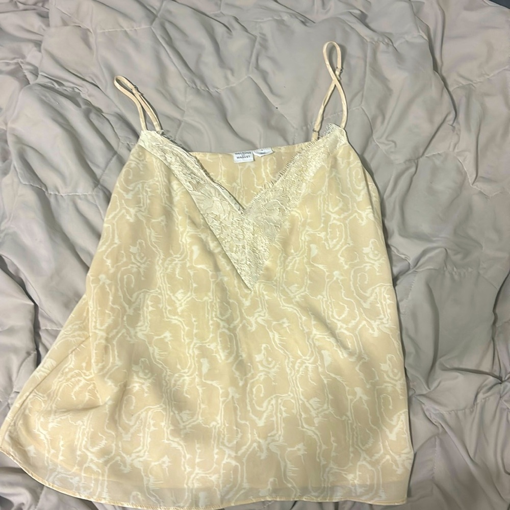 Dressy Sleeveless Top with Lace detail